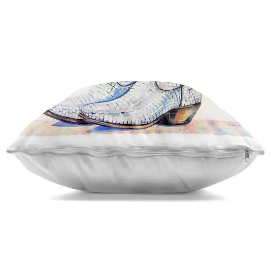 Stupell Industries Hydrangea Filled Cowgirl Boots Decorative Printed Pillow design by Amanda Greenwood, 18 x 7 x 18 {3}