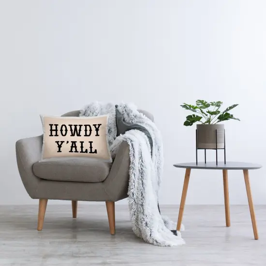 Stupell Industries Southwestern Howdy Y'all Decorative Printed Pillow design by Daniela Santiago, 14 x 7 x 20 {3}