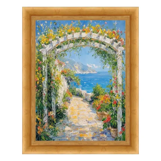 Italian Florentine Gold Leaf Shadow Box Picture Frame 28x28 frame {1}