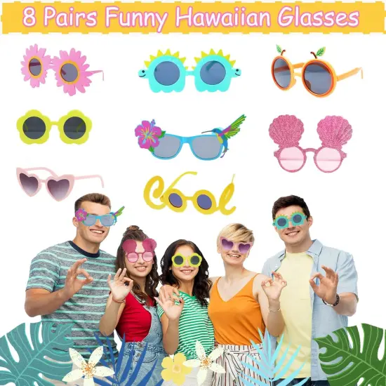 Large Summer Photo Booth Props Set for Adult {3}