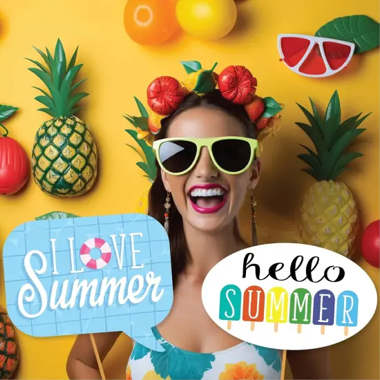 41 pcs of Summer Photo Booth Props {4}