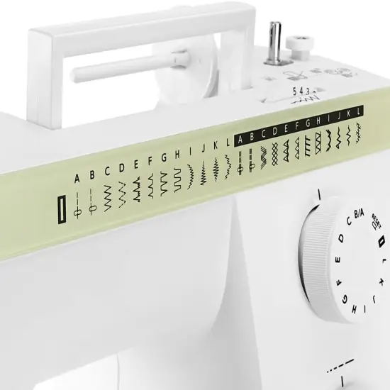 Janome Sewist 725S Sewing Machine - Includes 1/4" Seam Foot + 10-Pack Bobbins + Janome Universal Needles + Janome Leather Needles {3}