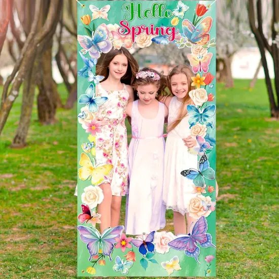 Hello Spring Photo Booth Banner, {5}