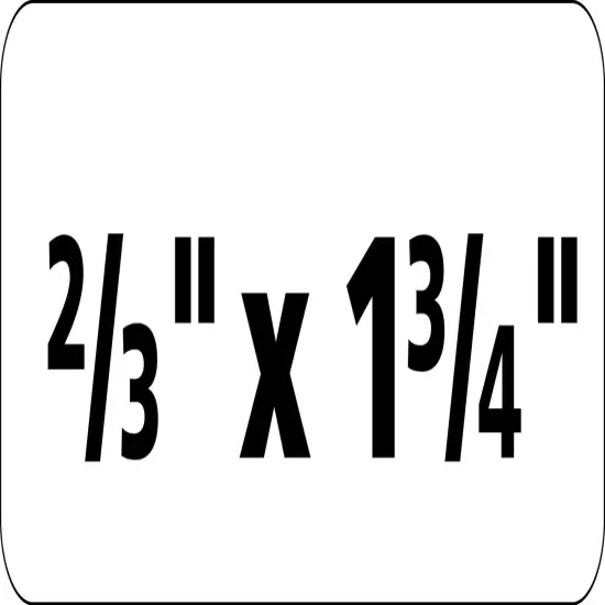 Avery Durable ID Labels, TrueBlock Technology, Permanent Adhesive, 2/3" x 1-3/4", 3,000 Labels (61533) {3}