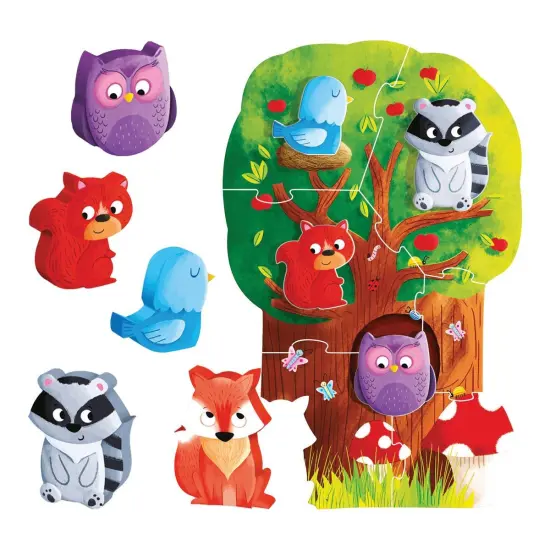Headu My First Montessori Puzzles with Wooden Animal Characters {5}