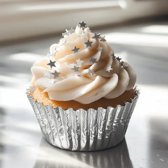 Krazy Sprinkles - Shiny Silver Pearl Stars (1/2 Cup 1x Jar) {2}