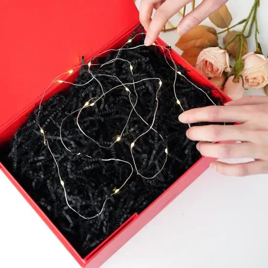 1LB Crinkle Cut Paper Shred Filler Recyclable Gift Wrap Confetti Raffia Grass Shred Paper {4}