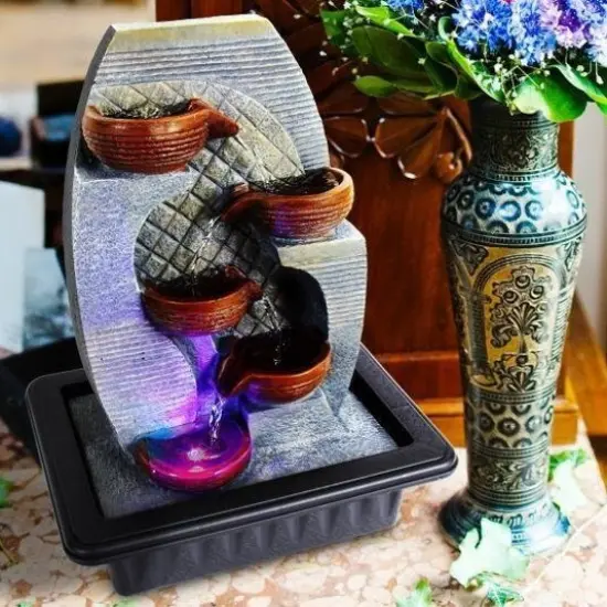 Waterfall Electric Tabletop Fountain {4}