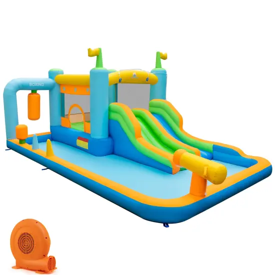 Giant Inflatable Water Slide for Kids Aged 3-10 Years (with 680W Blower) {3}