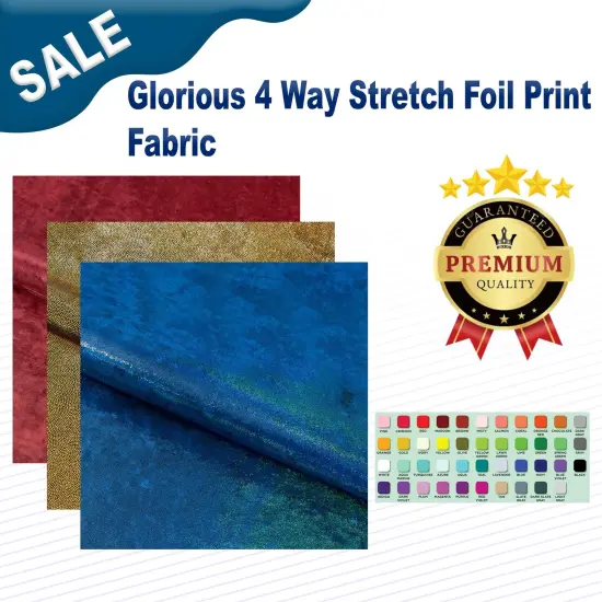 Glorious Foiled on Stretch Velvet Fabric Purple/Pink {2}