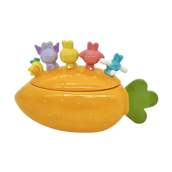 Blue Sky Clayworks Sanrio Hello Kitty and Friends Easter Carrot Candy Bowl {4}