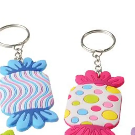 Candy Rubber Keychains Include 12 Units {4}