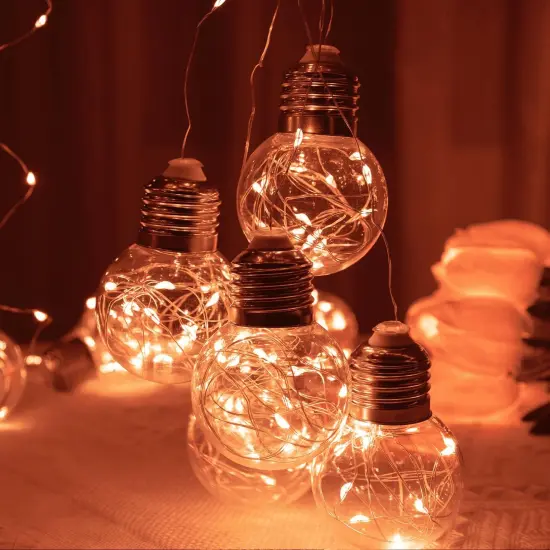 200 LED Window Curtain String Lights with Remote (Orange) {3}