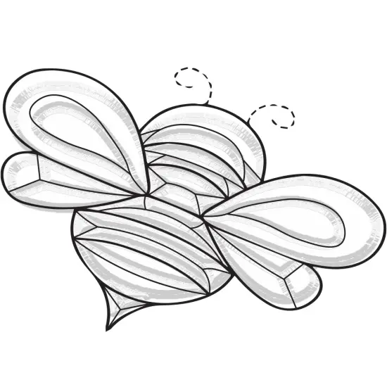 8" x 5-1/2" Exquisite Clear Glass Bumblebee Bevel Cluster EC170 {1}