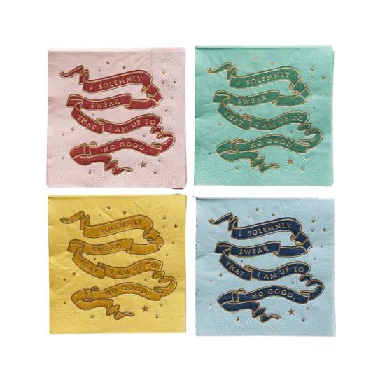 HARRY POTTER X BONJOUR F&Ecirc;TE HOUSE PRIDE SMALL PARTY NAPKINS {1}