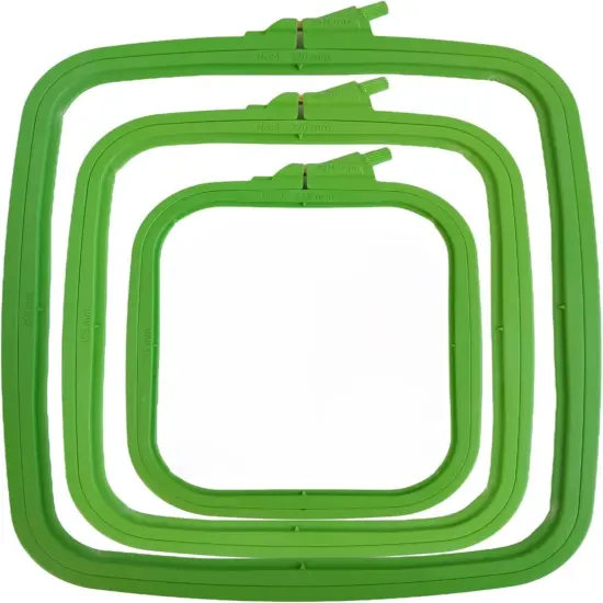 Plastic Square Hoop Nurge 170-13 Green {1}