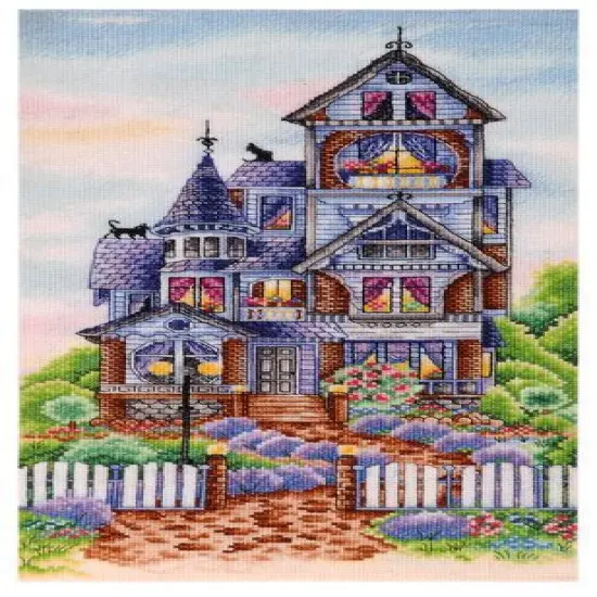 Victorian house Counted cross stitch kit 1273A {1}