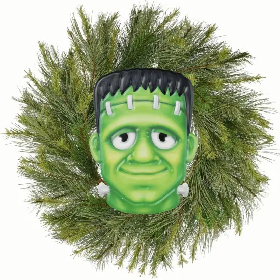 12" Metal Embossed Sign: Frankenstein (Green) {5}