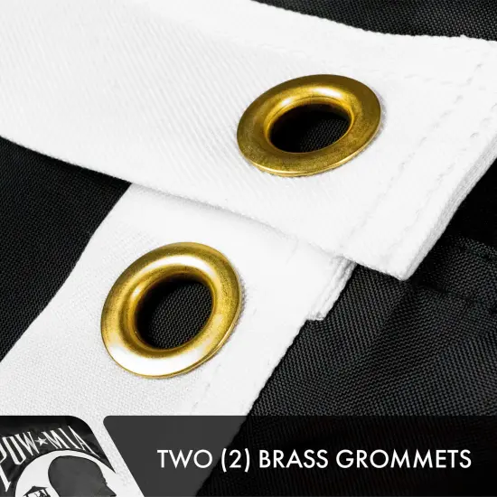 POW MIA | Flag 3x5 Ft, 3-Pack, Double-sided, Embroidered Polyester By G128 {3}