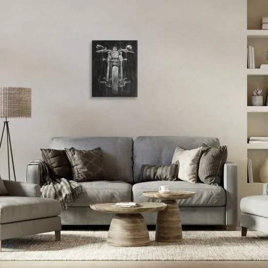 Stupell Industries Dark Rustic Motorcycle Canvas By Ethan Harper {2}