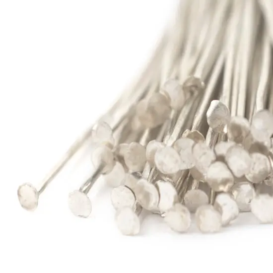The Bead Chest Silver 21 Gauge 1.5 Inch Head Pins (Approx 100 pieces) {1}