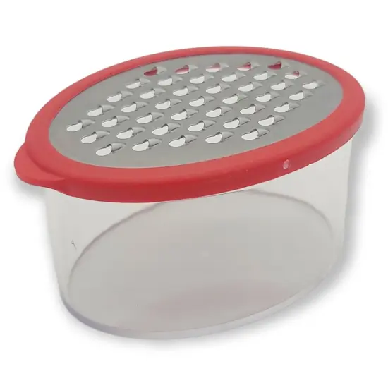 Handy Housewares Mini Grater with Container - Ideal for Grating Garlic, Cheese and Zesting Citrus - Random Color {1}