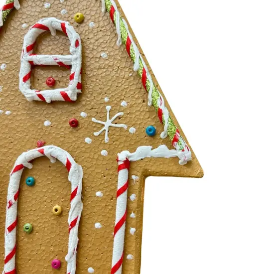 11" Gingerbread House Ornament {3}