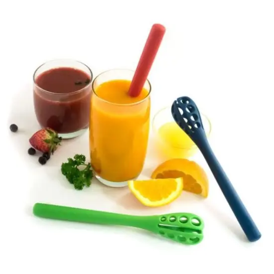 Norpro Heat-Resistant Aerating Whistix Whisk Mixing Stick Green {6}