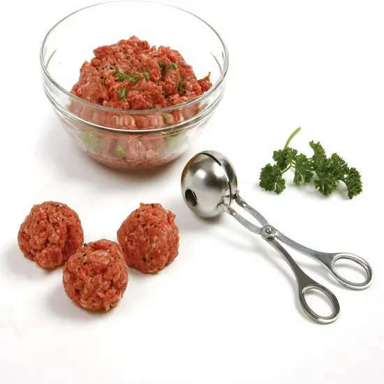 Norpro Stainless Steel Meat Baller - Makes 1.75" Meatballs {3}