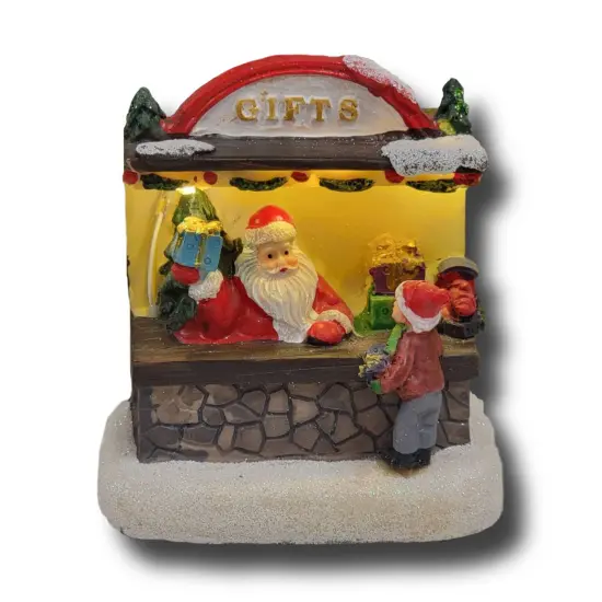 Santa's Gift Shop Christmas Miniature. Christmas Village {1}