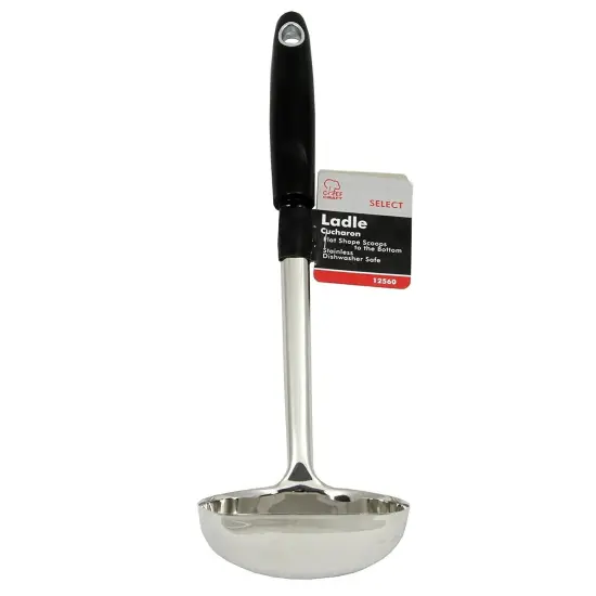 Chef Craft 12" Heavy Duty Stainless Steel Serving Ladle {3}