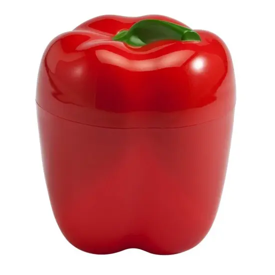 Hutzler Pepper Saver Keeper Storage Container - Keeps Fresh Longer Red {1}
