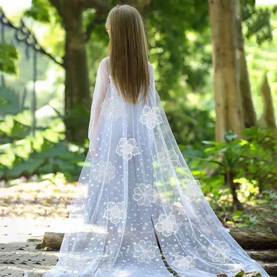 30 PCS Lace Flowers Applique Embroidery Flowers Leaf Sew Iron On Patch, Organza Patches Flowers Applique for Wedding Bridal Dress Sewing Craft DIY Clothes Hair Ornaments (White) {3}