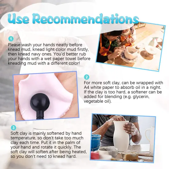 21Pcs Carving Modeling Clay Sculpting Tool Set Including Pottery Sculpture Tool, Silicone Tip Pen, Dual-End Dotting Clay Tool, Scraper, Tweezers, Ruler, Acrylic Clay Roller, Acrylic Sheet {2}