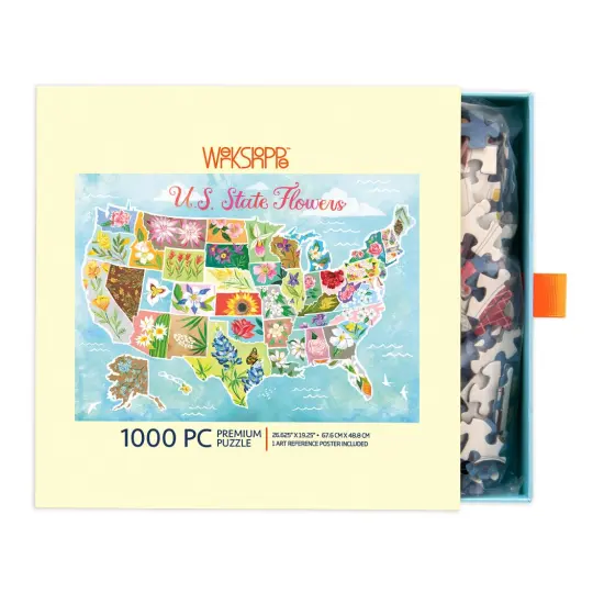U.S. State Flowers 1000 Piece Puzzle {3}
