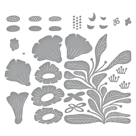 Spellbinders Etched Dies-Fresh Picked Angel Trumpets {3}