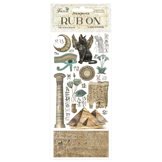 Stamperia Rub-On 4"X8.5"-Fortune Egypt {1}