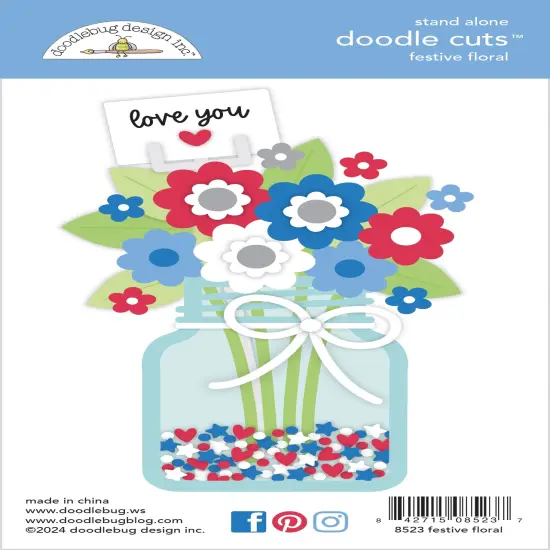 Doodlebug Doodle Cuts Dies-Festive Floral, Hometown USA {1}