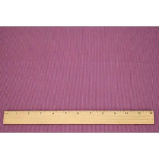 Plum/Faded Red Cotton Stripe Woven Drapery Fabric By the Yard {2}