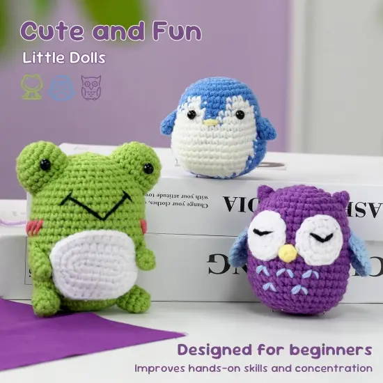 3 Pattern Animals - Crochet Kit {3}
