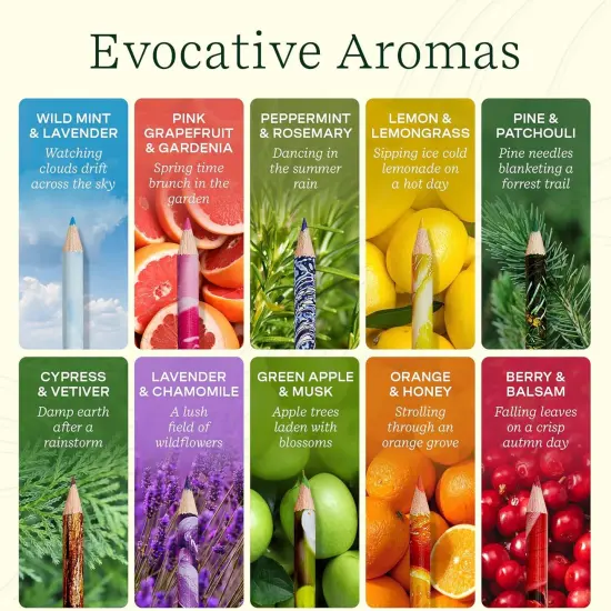 Scented Colored Pencils & Pen Diffuser Bundle {4}