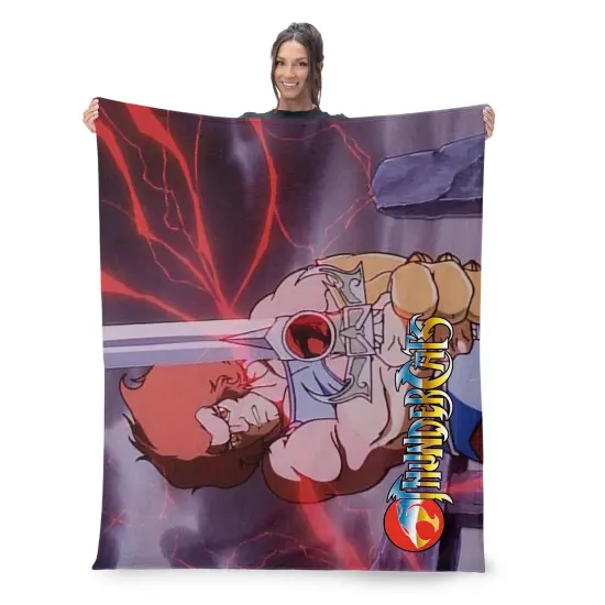 Warner Brothers Thundercats Silk Touch Sherpa Throw Blanket Give me sight {2}