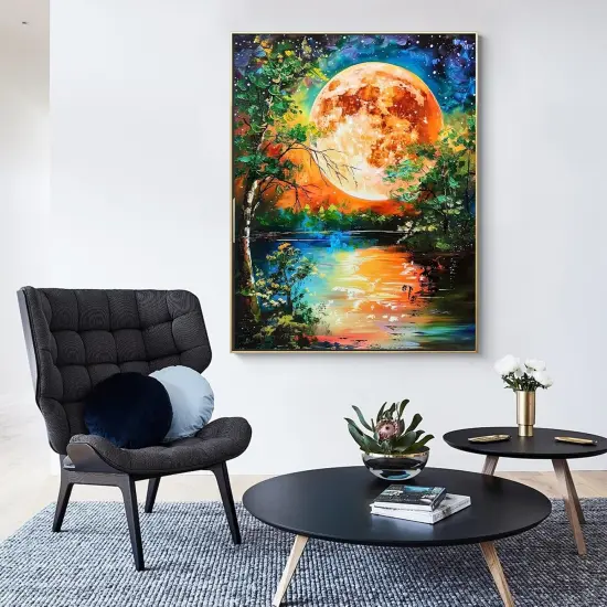 16x20 Inch - Moon Paint by Numbers Kit for Adults Beginners {3}