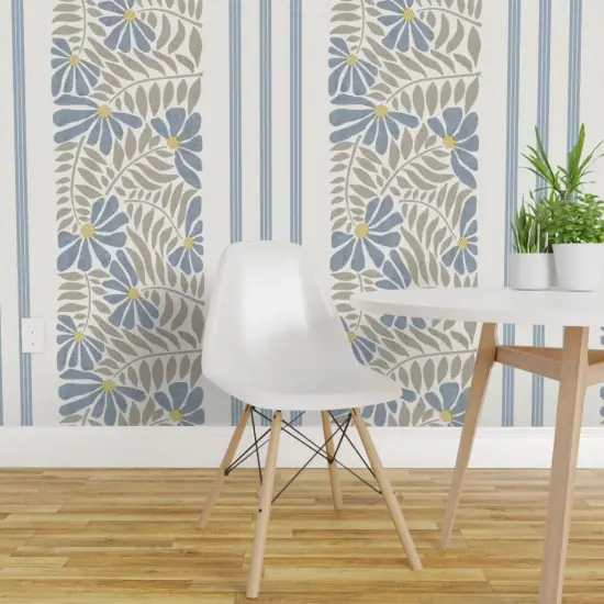 Peel & Stick Wallpaper 2FT Wide Farmhouse Classic Large Custom Removable Wallpaper by Spoonflower {1}