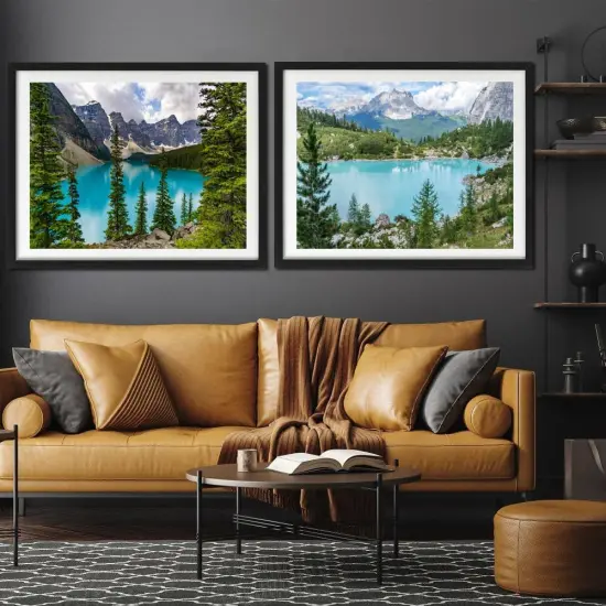 2 Pack Rolled Canvas Wall Art Easy Painting by Numbers Kit,12x16inch(255-256) {2}