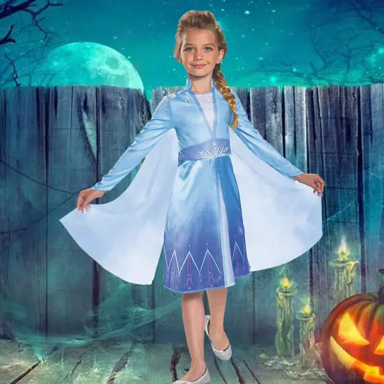 Girl&rsquo;s Elsa Classic Costume from Disney Frozen for School Parties {1}
