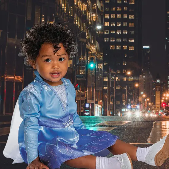 Baby Classic Disney Frozen 2 Elsa Traveling Dress Costume {4}