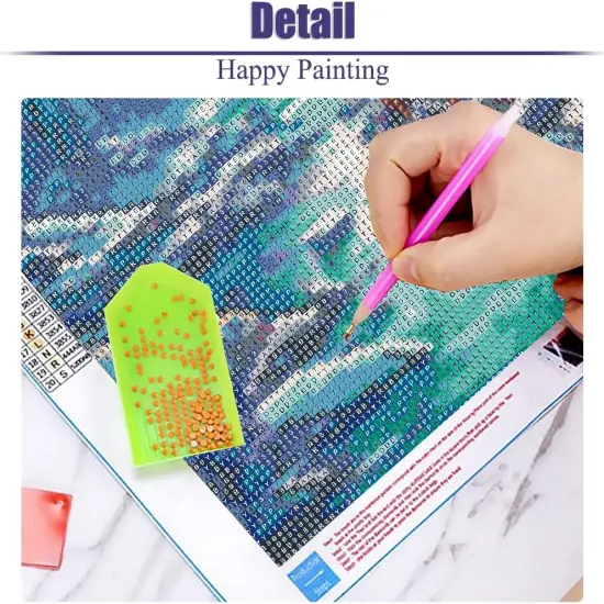 Art Kits for Adults - Moon Landscape Diamond Painting Kits DIY 5D Full Drill Diamond Dots Paintings with Diamonds Gem Art and Crafts for Home Decor 12x16 Inch {4}