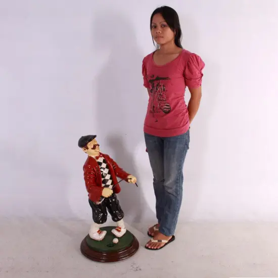 Golfer Frustrated Small Statue {3}