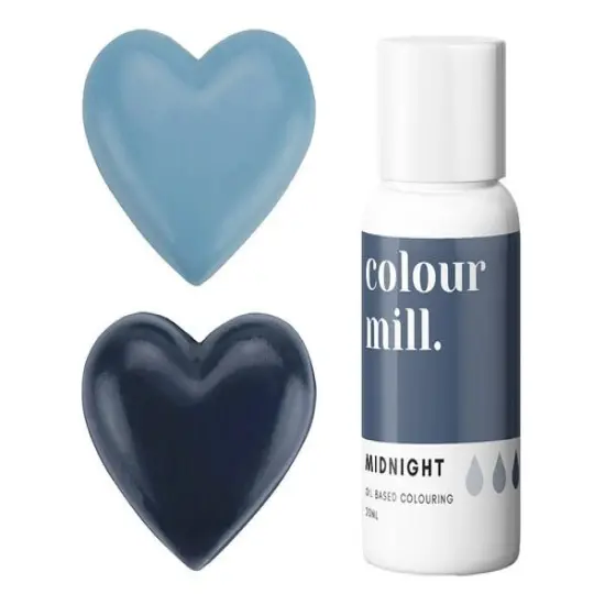 20ml Oil Based Colouring Midnight Rich Vibrant Gel Colour Perfect For Buttercream Chocolate Cake Ganache {2}